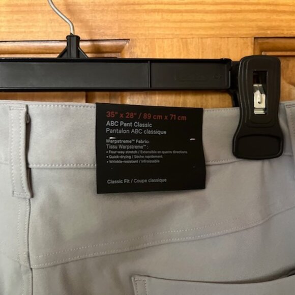 NWT Lululemon ABC Pant Slim - silver drop - Picture 8 of 8